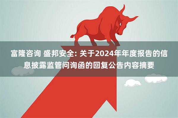 富隆咨询 盛邦安全: 关于2024年年度报告的信息披露监管问询函的回复公告内容摘要