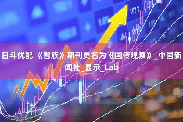 日斗优配 《智族》期刊更名为《国传观察》_中国新闻社_显示_Lab